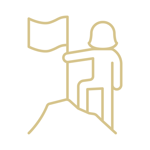 Icon of a woman leader